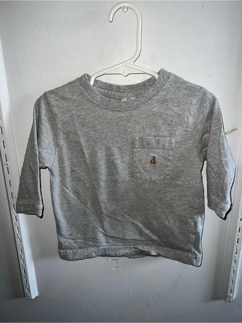 Baby GAP Gray Long-Sleeve Pocket Tee